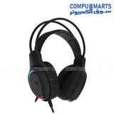 FANTECH HG16s Sniper II 7.1 RGB USB gaming headset with noise‑canceling mic on white background


