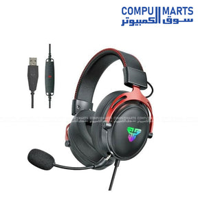 FANTECH HG31 CRUZE 7.1 gaming headset with 53mm drivers and wired USB-A connectivity