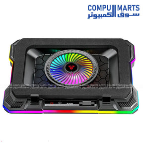 Fantech NC22 Notebook Cooler laptop cooling pad with 140140 mm fan and RGB 10 Modes lighting