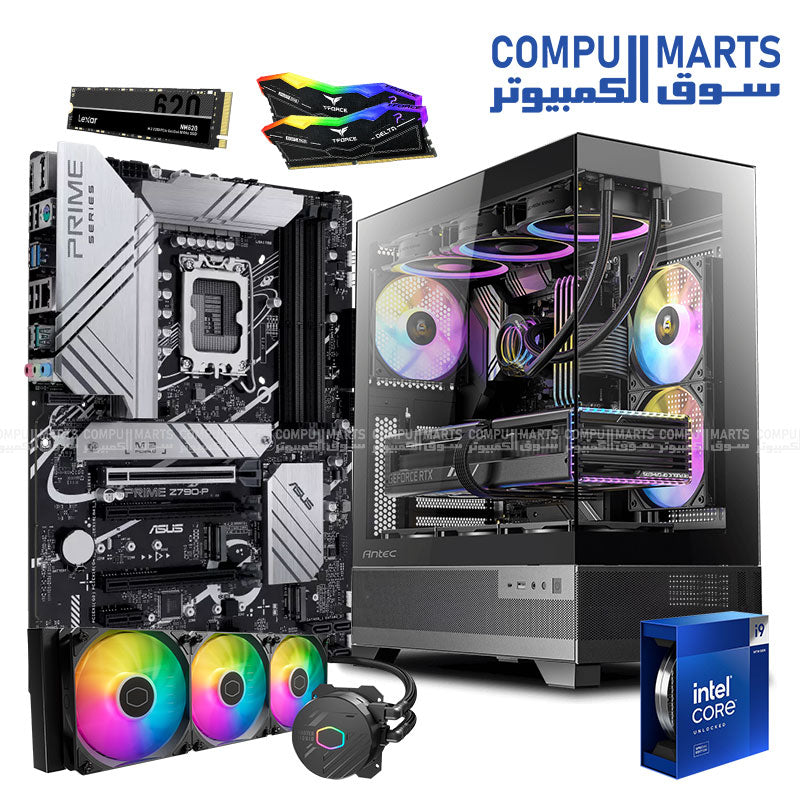 FLEX 1 Gaming PC – Intel Core i9-14900KF – Z790 Motherboard – 32GB DDR5 RAM – 2TB NVMe SSD- High-Performance Gaming Desktop