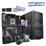 FLEX RENDER Ryzen 9 9900X Workstation PC Build with X870 Motherboard, 32GB DDR5, Liquid Cooling and Optional GPU