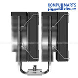 Dual 120×120×25mm AS-120-K fan configuration with 300±200 to 2000±10% RPM speed range designed for stable airflow and low noise thermal control