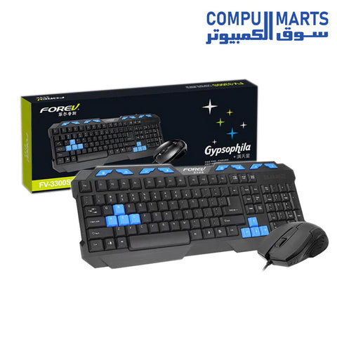 FV-3300S-Accessory Bundles-FOREV-Wired-Mouse-Keyboard