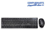 FOREV FV-W806 2.4G wireless keyboard and mouse set black