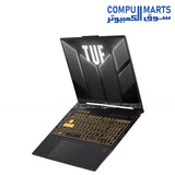 ASUS TUF Gaming F16 FX607VU laptop with Intel Core 7 processor and RTX 4050, 16-inch FHD+ 144Hz display