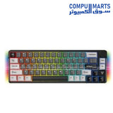 Fantech MK919 66 Keys mechanical keyboard with ARGB Lighting – 20 Modes