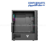 Black Fantech CG83 Middle Tower Gaming Case with up to 300mm GPU support