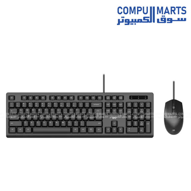 Fantech GO KM101 Keyboard & Mouse Combo full-size wired USB black