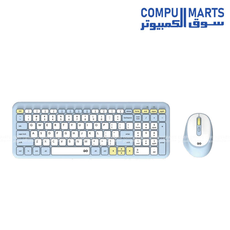 Fantech GO WK901 Wireless Keyboard & Mouse Combo in Black & Blue
