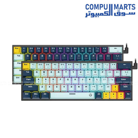 Fantech MK874 V2 mechanical keyboard with switch puller, keycap puller, and extra switches included