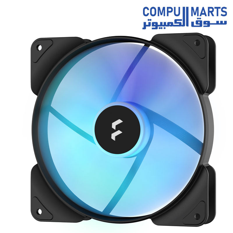 Fractal Design Aspect 14 RGB PWM Black Frame 3 Fan Pack, Ventilateur de boîtier Noir/Blanc, 3
