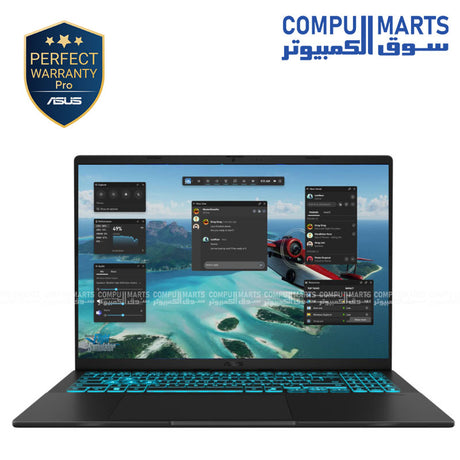 ASUS V16 V3607VJ-RP007W gaming laptop black 16-inch WUXGA display

