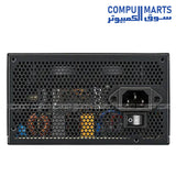 Cooler Master G Gold Series 750W power supply MPE-7502-ACAAG ATX 3.1 80 Plus Gold non modular PSU 120mm HDB fan black front view