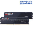 G.SKILL Ripjaws S5 64GB (2x32GB) DDR5 6000MHz CL36 desktop memory kit with Intel XMP and AMD EXPO support