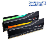 G.SKILL Ripjaws S5 64GB (2x32GB) DDR5 6000MHz CL36 desktop memory kit with Intel XMP and AMD EXPO support