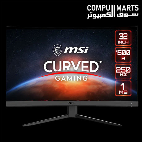 MSI G32C4X 31.5-inch FHD curved gaming monitor front view
