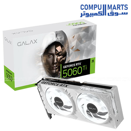 RTX 5060 Ti 1-Click OC SFF - GPU - GALAX - 8GB GDDR7 PCIe 5.0 Compact Dual Fan Graphics Card