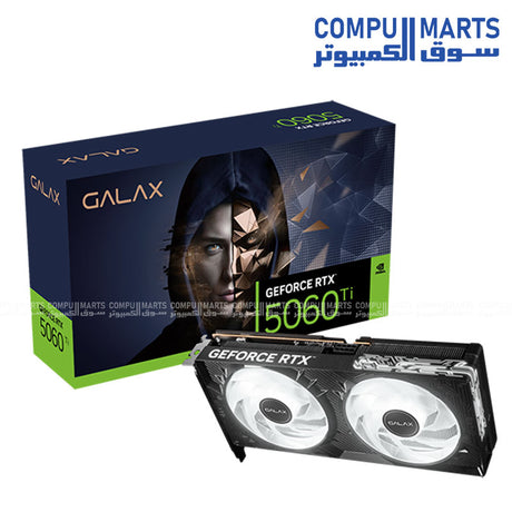 RTX 5060 Ti 1-Click OC SFF - GPU - GALAX - 8GB GDDR7 PCIe 5.0 Compact Dual Fan Graphics Card