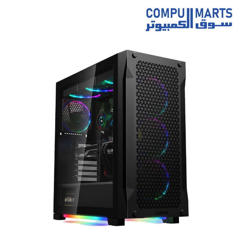GAMDIAS ATHENA P1 Black Mid-Tower Gaming Case – Compumarts Egypt