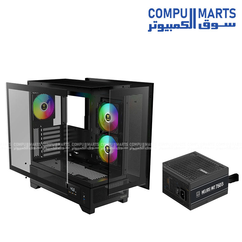 GAMDIAS HELIOS M2-750B 750W 80 PLUS Silver ATX 3.1 Power Supply