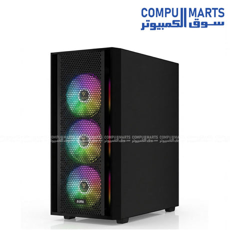AURA GC2 ELITE with 4 Built-in 120mm Fixed RGB Fans