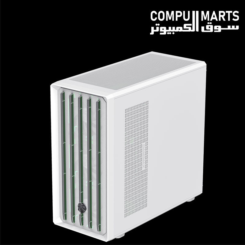 GAMEMAX CLAW 460 WB White ARGB Gaming Case with AURA Sync Support