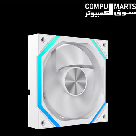 GAMEMAX FN12A-N2-W case fan with black frame and nine blades