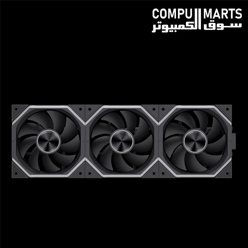 GAMEMAX FN12A-N2 WL fan with 8 center LEDs and 16 outer-ring LEDs