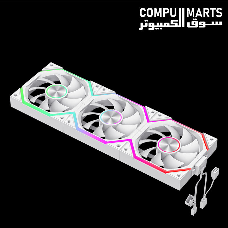 GAMEMAX FN12A-N2 WL-W white 120mm ARGB case fan