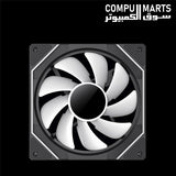 1. GAMEMAX FN12A-S8I 120mm cooling fan with PWM and AURA ARGB connectors