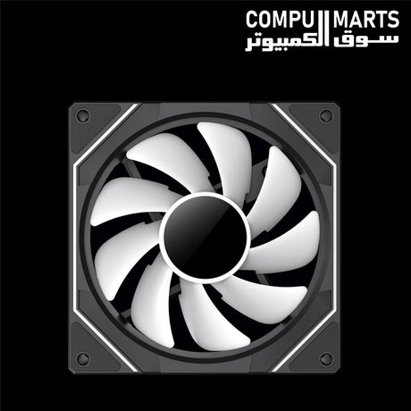 1. GAMEMAX FN12A-S8I 120mm cooling fan with PWM and AURA ARGB connectors