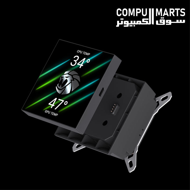 GAMEMAX HAILSTORM 360 BK compatible with Intel LGA and AMD AM4 AM5 sockets