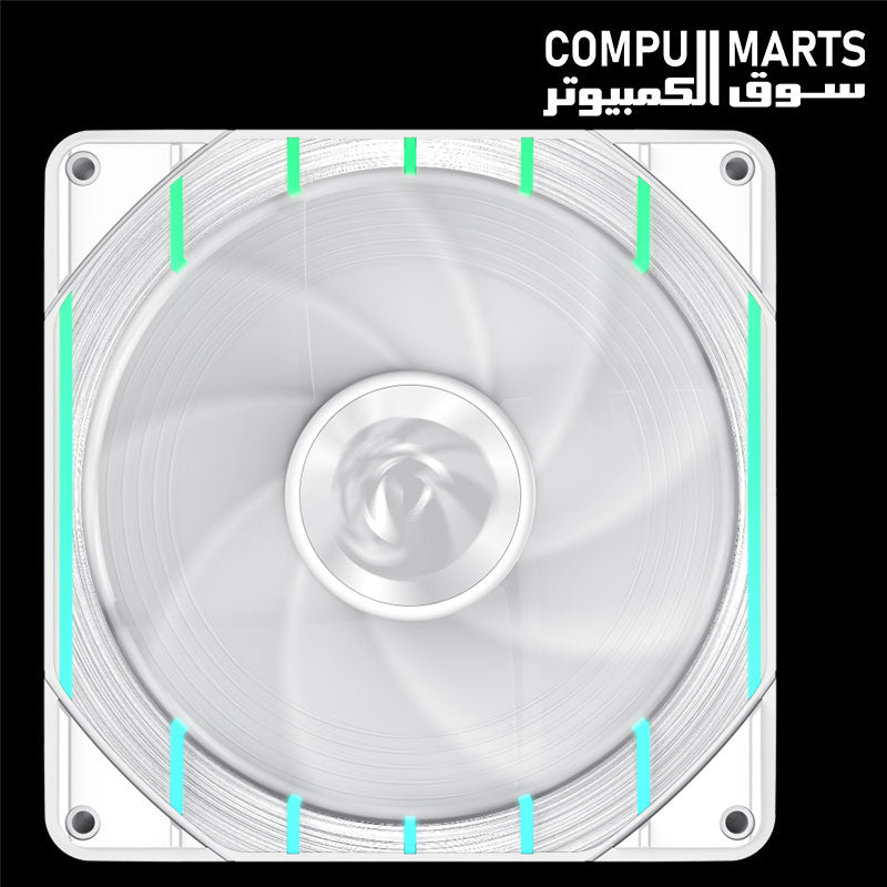 GAMEMAX Tornado T14 ARGB-W white ARGB case fan
