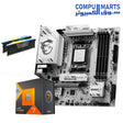 Gaming PC Bundle Ryzen 7 7800X3D with MSI B850M GAMING PLUS WIFI 6 motherboard and CORSAIR VENGEANCE RGB DDR5 32GB 6800MHz memory available at Compumarts Egypt