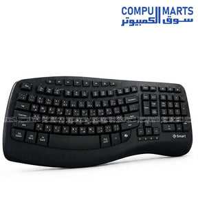 GAMMA G-SMART KY-K883 USB Wired Ergonomic Keyboard Black