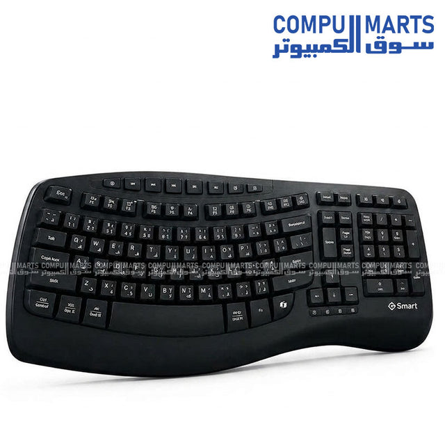 GAMMA G-SMART KY-K883 USB Wired Ergonomic Keyboard Black