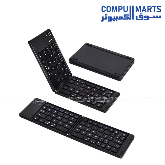 GAMMA K-335 Bluetooth Wireless 2.4GHz Compact Keyboard Black