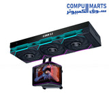Lian Li HydroShift II OLED Black AIO Liquid Cooler installed inside a custom PC build