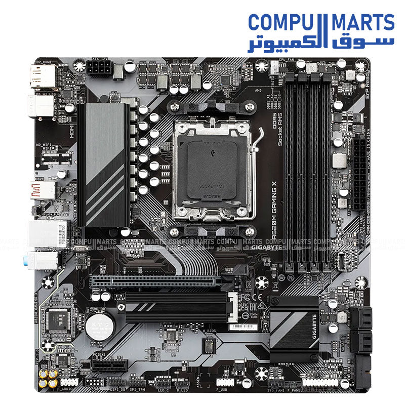 GIGABYTE A620M GAMING X rev.1.0 – Micro‑ATX AM5 motherboard – DDR5 OC (XMP/EXPO) – PCIe 4.0 M.2 slot – Gigabit LAN
