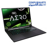 Space Gray GIGABYTE AERO X16 EG61H Windows 11 Home laptop featuring RTX 5050 Laptop GPU and Ryzen AI processor for gaming and productivity