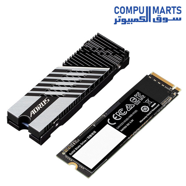 GIGABYTE AORUS Gen4 7300 SSD 1TB PCI-Express 4.0 x4 NVMe M.2 2280 drive