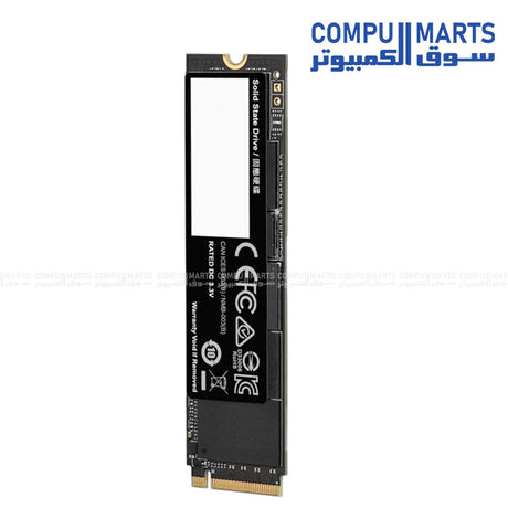 GIGABYTE storage drive with 1000GB capacity, DDR4 1GB external cache, up to 6000 MB/s write speed, and 3D TLC NAND Flash technology from Compumarts
