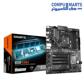 GIGABYTE B550 EAGLE – ATX Motherboard – AMD AM4 – DDR4 4733MHz OC – PCIe 4.0 – Dual M.2 – High Performance
