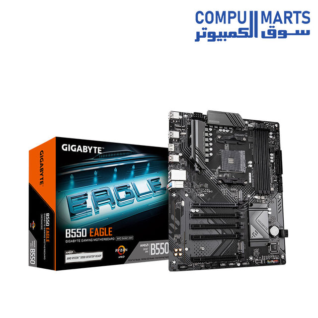 GIGABYTE B550 EAGLE AMD AM4 ATX motherboard with PCIe 4.0 support