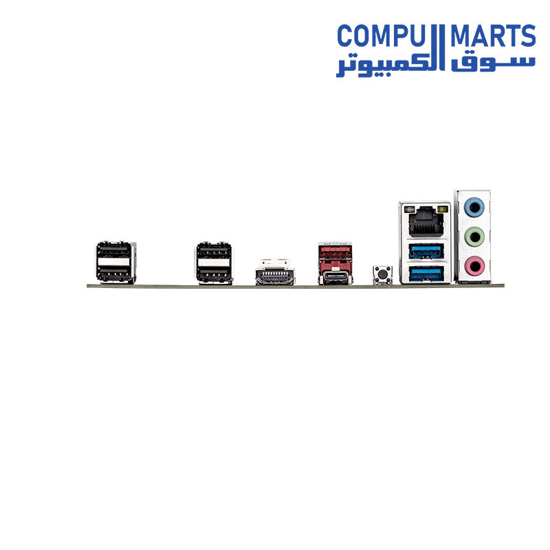 Rear panel I/O featuring USB 3.2 Gen 2 and HDMI 2.1 connectivity