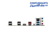 Rear panel I/O featuring USB 3.2 Gen 2 and HDMI 2.1 connectivity