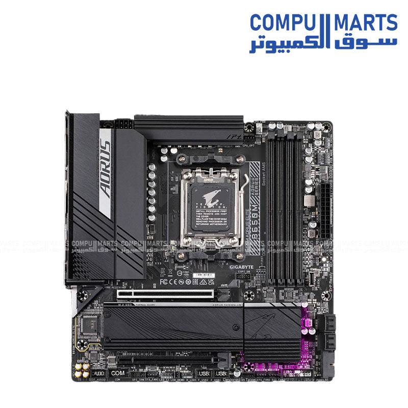 GIGABYTE B650M AORUS ELITE DDR5 Micro‑ATX Motherboard – AM5, PCIe 5.0