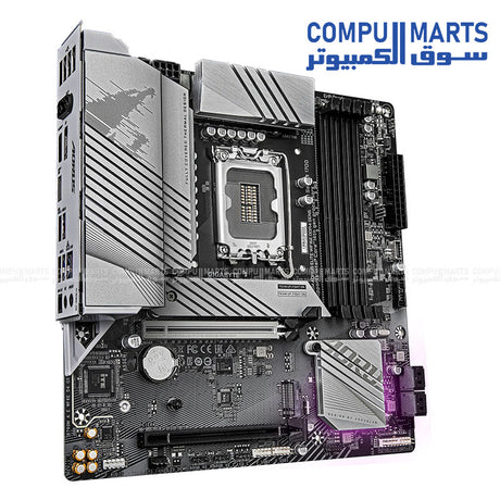 GIGABYTE B760M AORUS ELITE WiFi6E GEN5 – Micro‑ATX LGA1700 Motherboard – PCIe 5.0 x16 – DDR4 5333MT/s OC – Dual M.2 – Wi‑Fi 6E & 2.5GbE LAN
