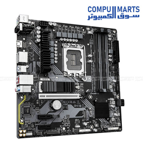 GIGABYTE B760M DS3H WiFi6E – MicroATX DDR4 Motherboard – PCIe 5.0 x16, Dual M.2 Gen4, Wi‑Fi 6E & Bluetooth 5.3, 2.5GbE LAN, LGA 1700
