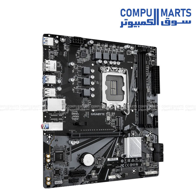 GIGABYTE B760M H V2 motherboard PCIe and M.2 slots